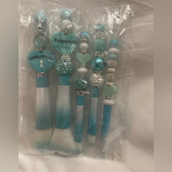 Blue and White Makeup Brush Set - Picture 1 of 1
